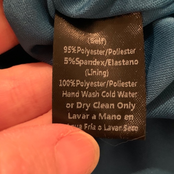 Windsor Open Back Mermaid Dress in Teal Medium NWT - Picture 6 of 8